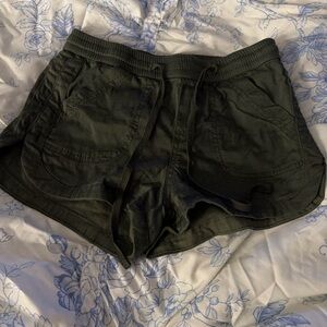 Women's Casual Green Shorts